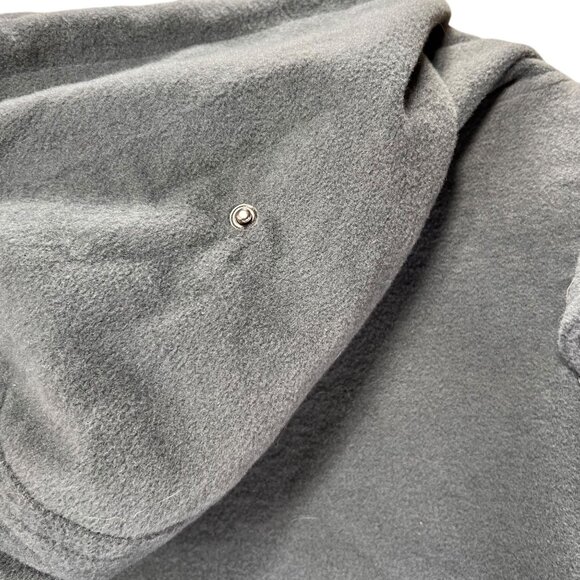 Yisilier Hooded Pullover Sweatshirt Gray Unique Layered Sleeves Pocket L Mens - Picture 10 of 13